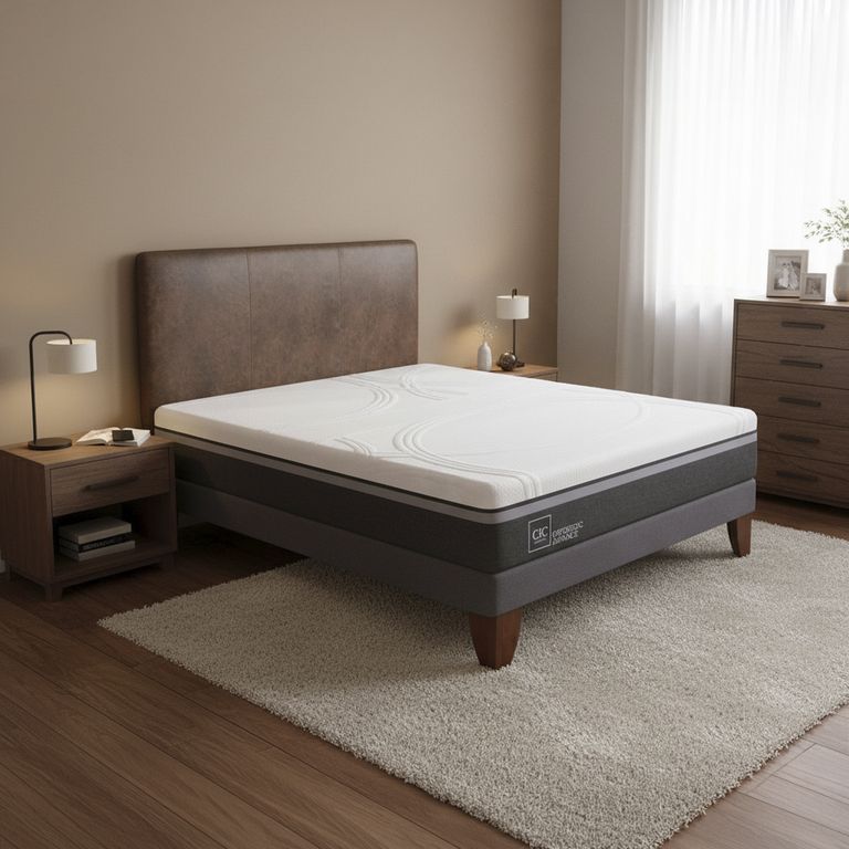 CIC Cama Europea Ortopedic Advance 2 Plazas Bn + Respaldo