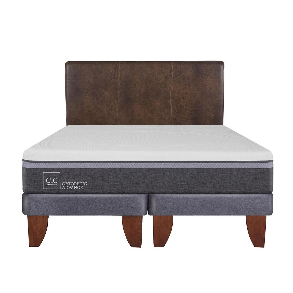 CIC - Cama europea ortopedic advance 2 plazas bd + respaldo