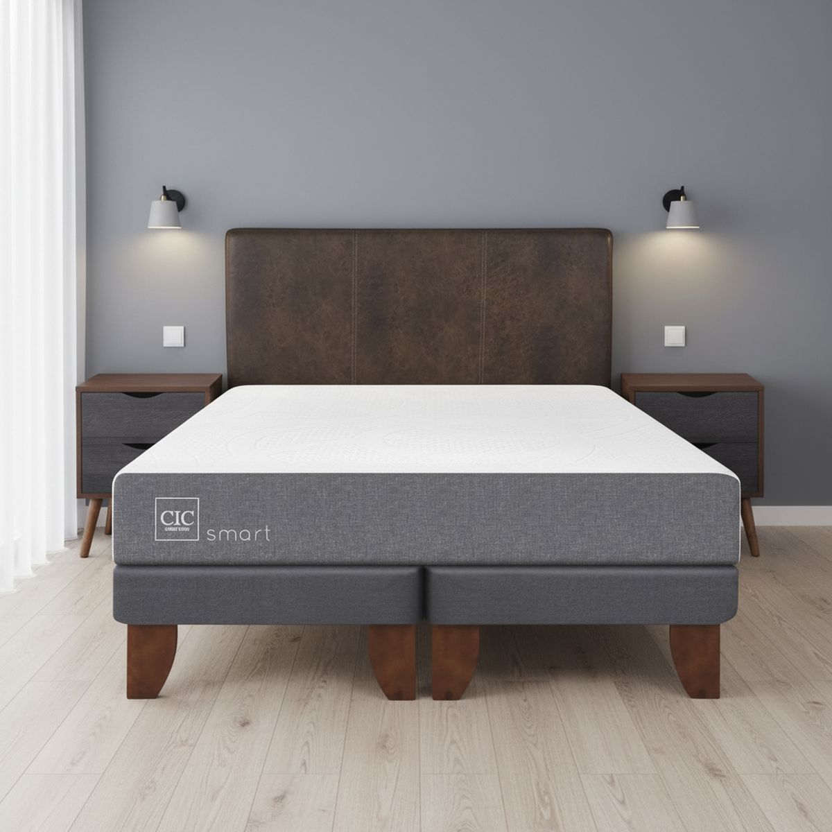 Cama Europea Smart 2 Plazas Bd + Muebles, marca CIC - Foto Principal