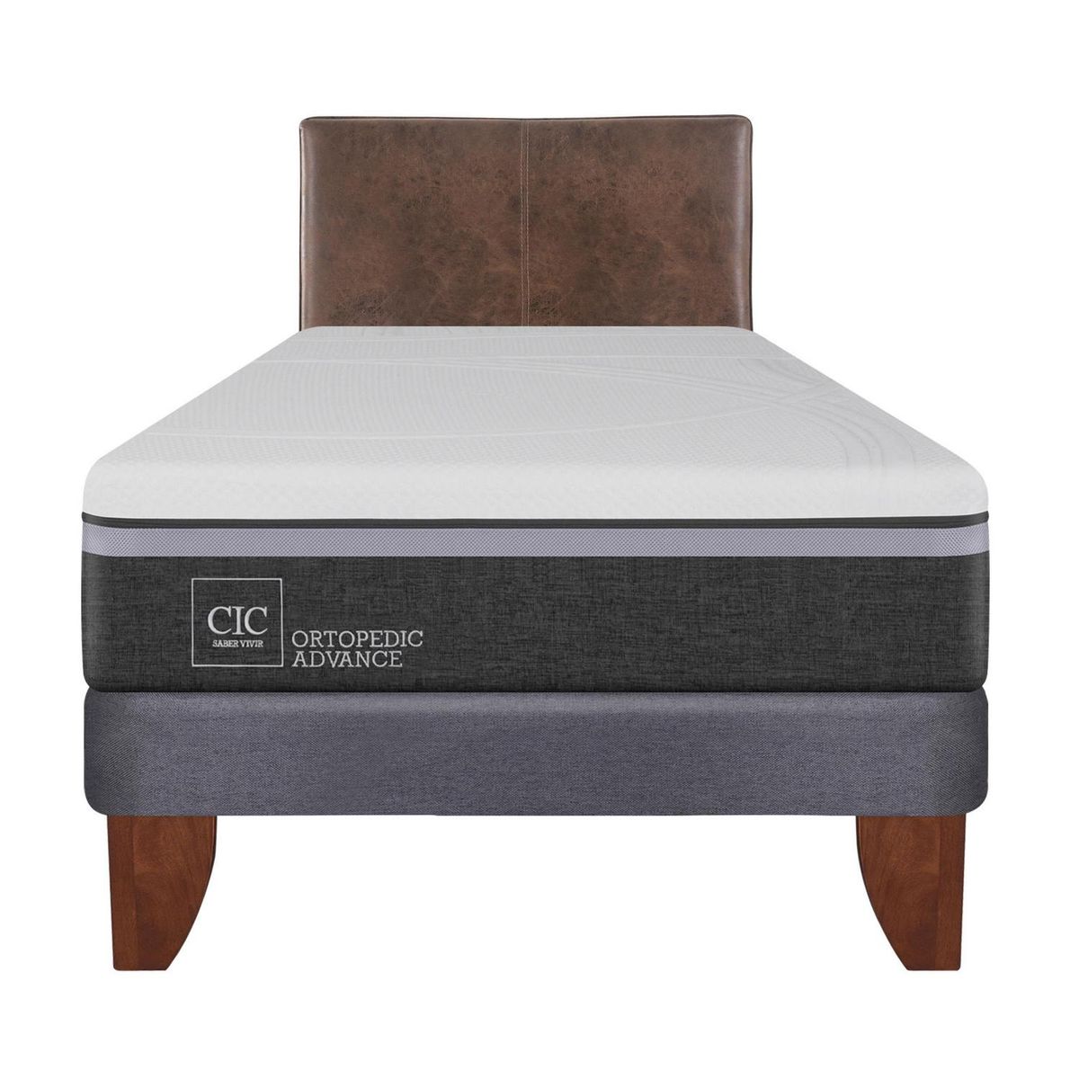 CIC - Cama europea ortopedic advance 1.5 plazas + respaldo