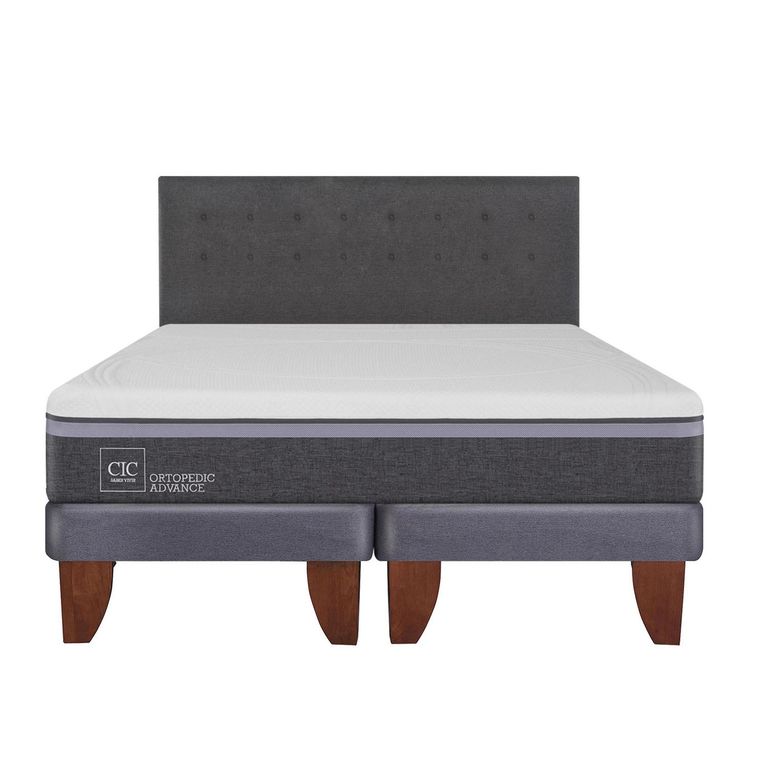 Cama Europea Ortopedic Advance King + Respaldo