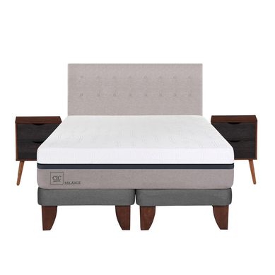 Cama europea balance king + muebles