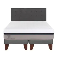 Cama Europea Balance 2 Plazas Bd + Respaldo