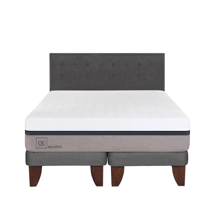 Cama Europea Balance King + Respaldo
