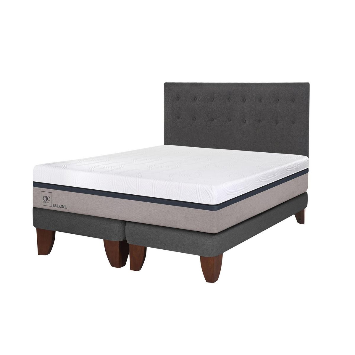 CIC - Cama europea balance king + respaldo