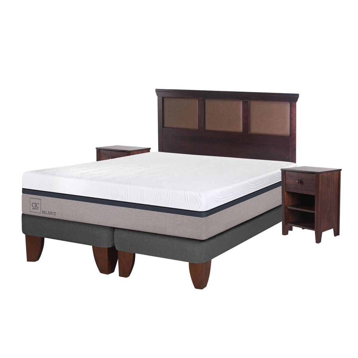 CIC - Cama europea balance king + muebles