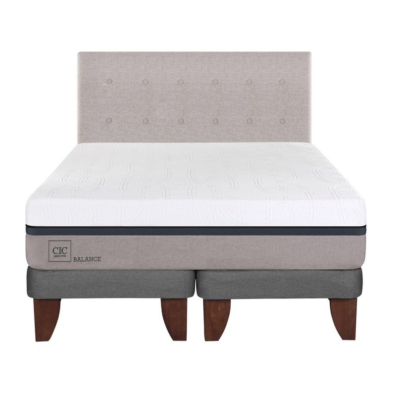 CIC - Cama europea balance 2 plazas bd + respaldo