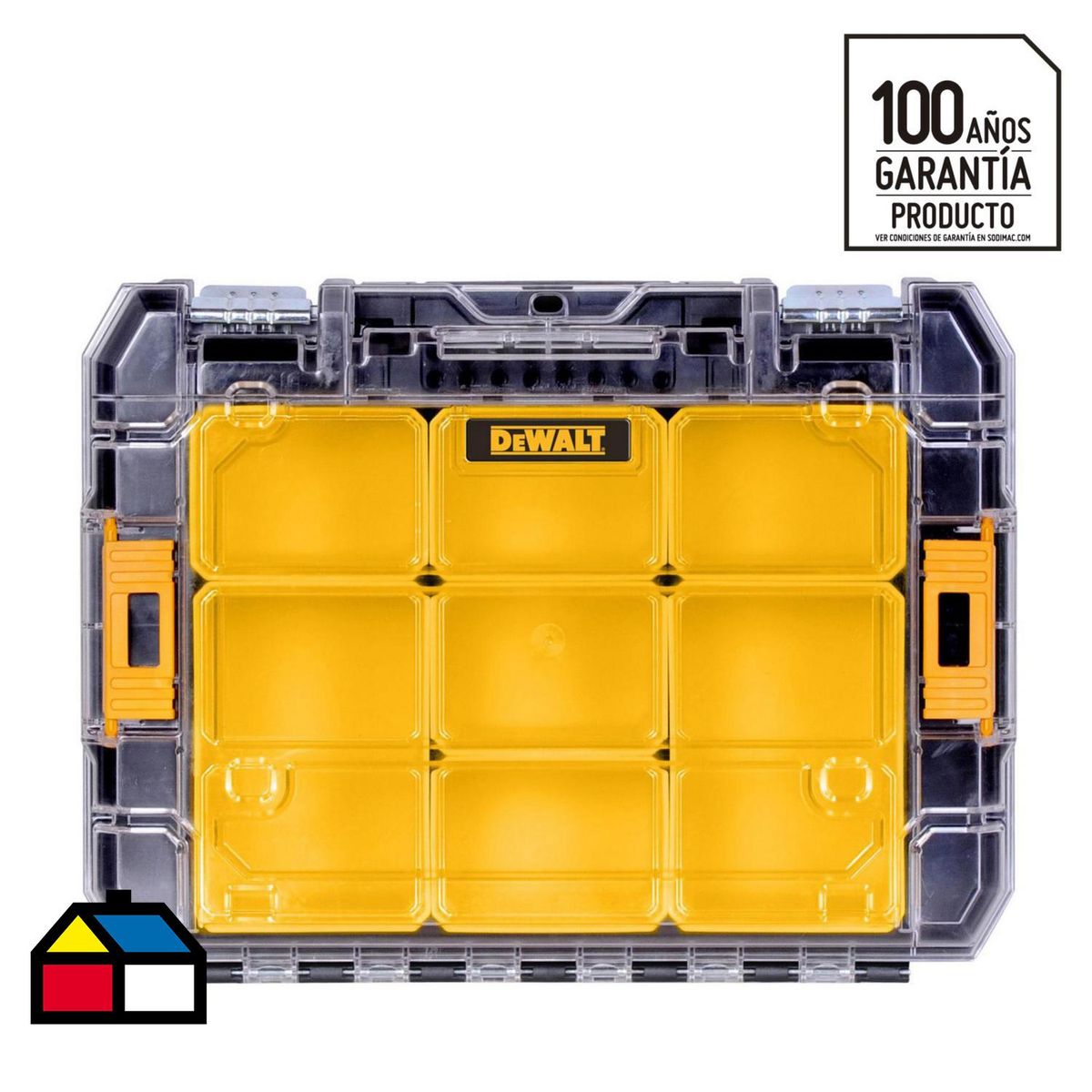 DEWALT - Organizador V con tapa transparente 6,6L T-Stak