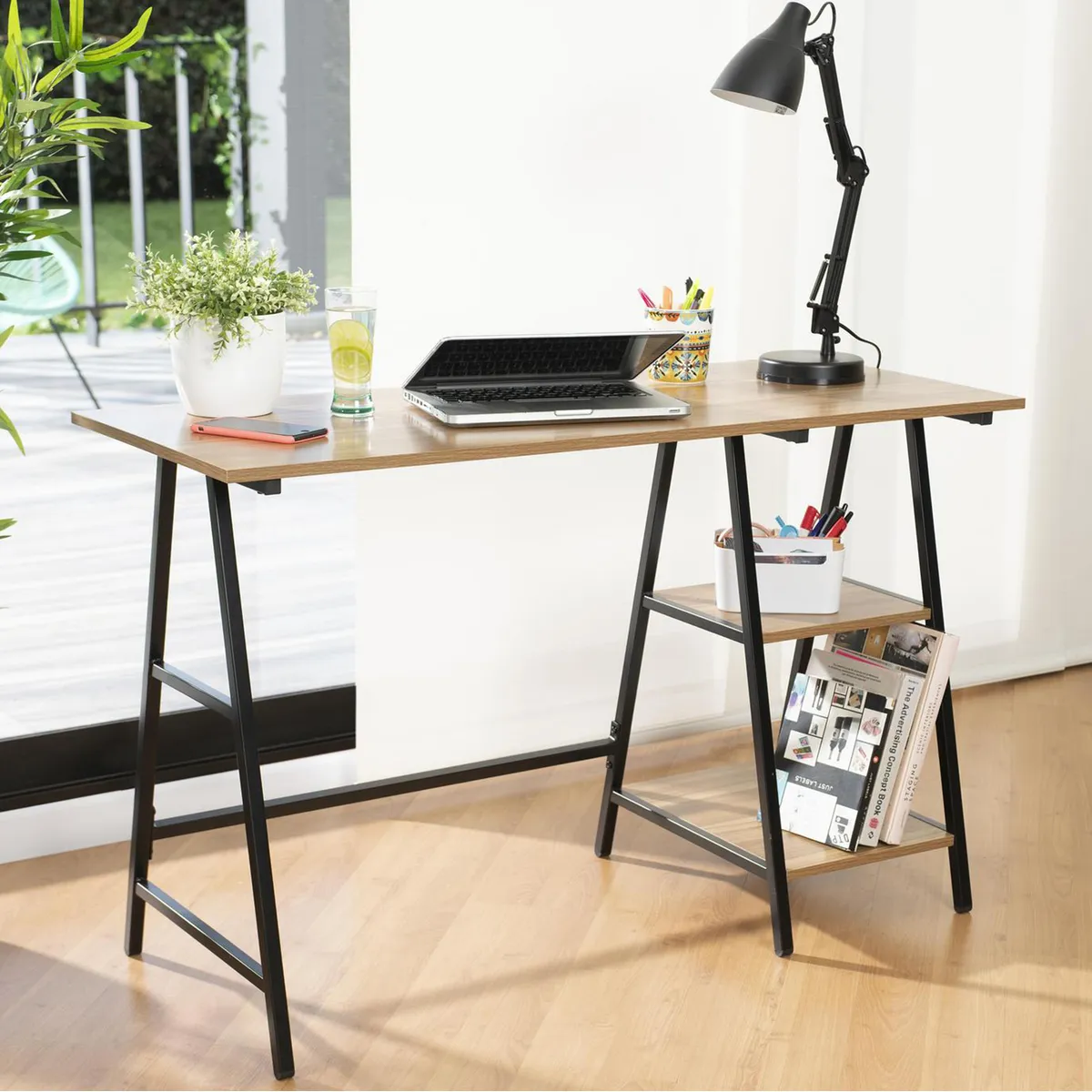 JUST HOME COLLECTION - Escritorio Mel Café 120x75x48 cm