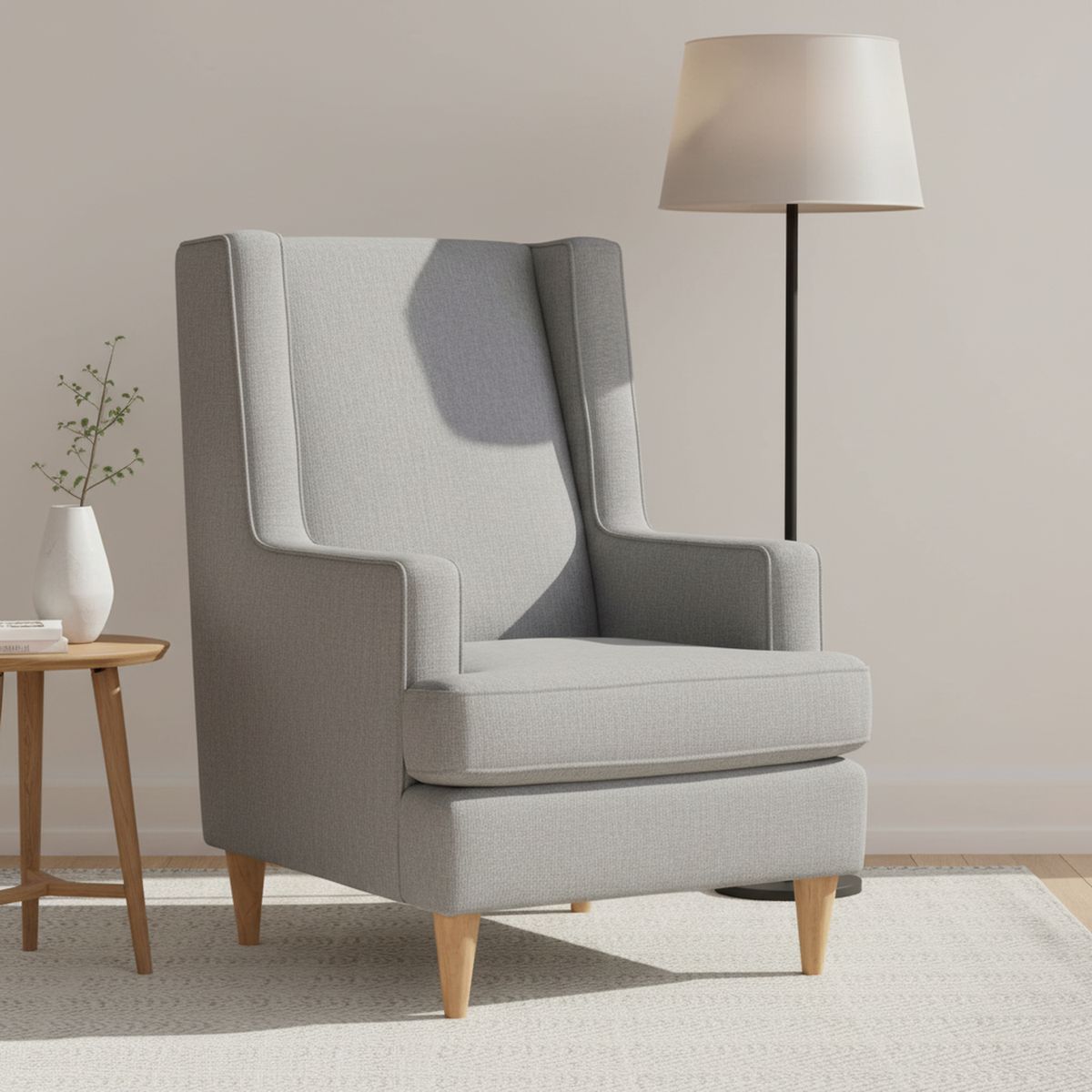 INTERMUEBLES - Poltrona 1 cuerpo Santiago 67x105x76 cm Gris