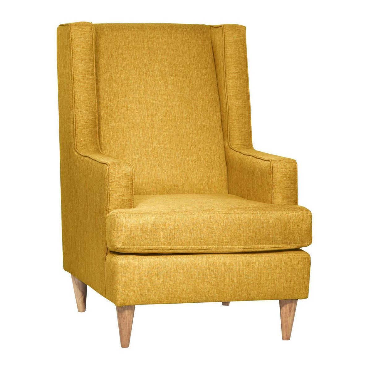 INTERMUEBLES - Poltrona 1 cuerpo Santiago 67x105x78 cm Mostaza