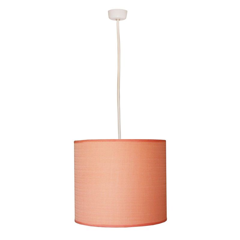 CAROLD STEVENS - Lámpara colgante Infantil rosado tela 1 luz E27
