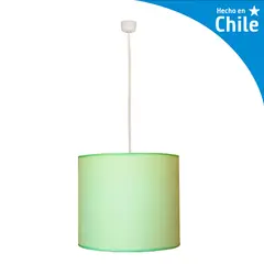 CAROLD STEVENS - Lámpara Colgante Infantil 1 Luz Tela Verde