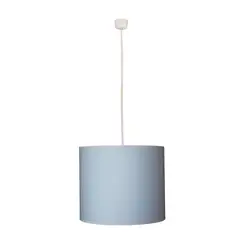 CAROLD STEVENS - Lámpara colgante Infantil celeste tela 1 luz E27