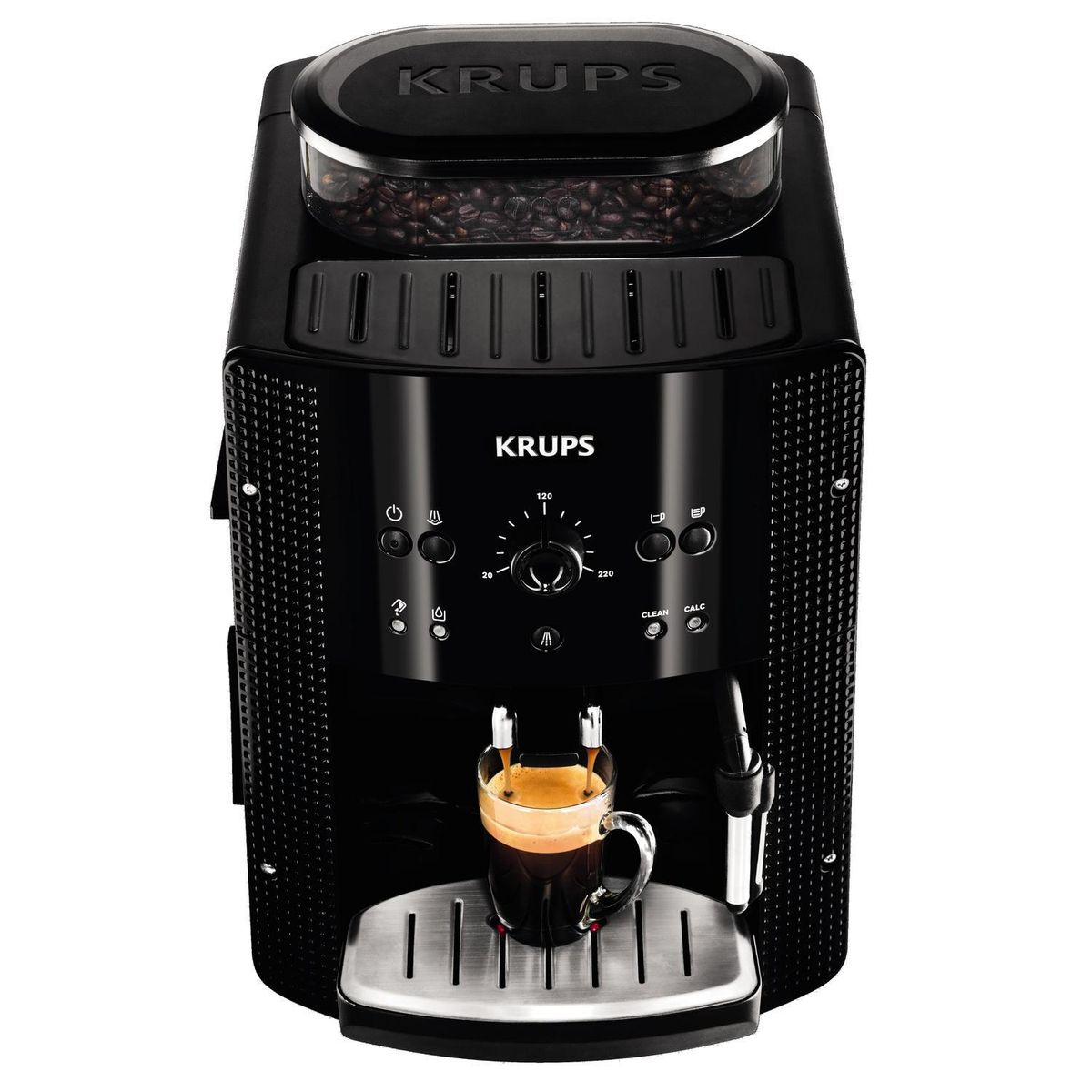 KRUPS - Cafetera Espresso Full Automática Manual 1.8 l 1450 W Negro