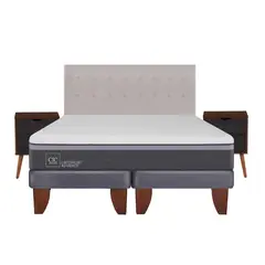 CIC - Cama europea ortopedic advance king + muebles