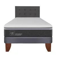 Cama Europea Ortopedic Advance 1.5 Plazas + Respaldo