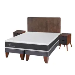 CIC - Cama Europea Ortopedic King + Muebles