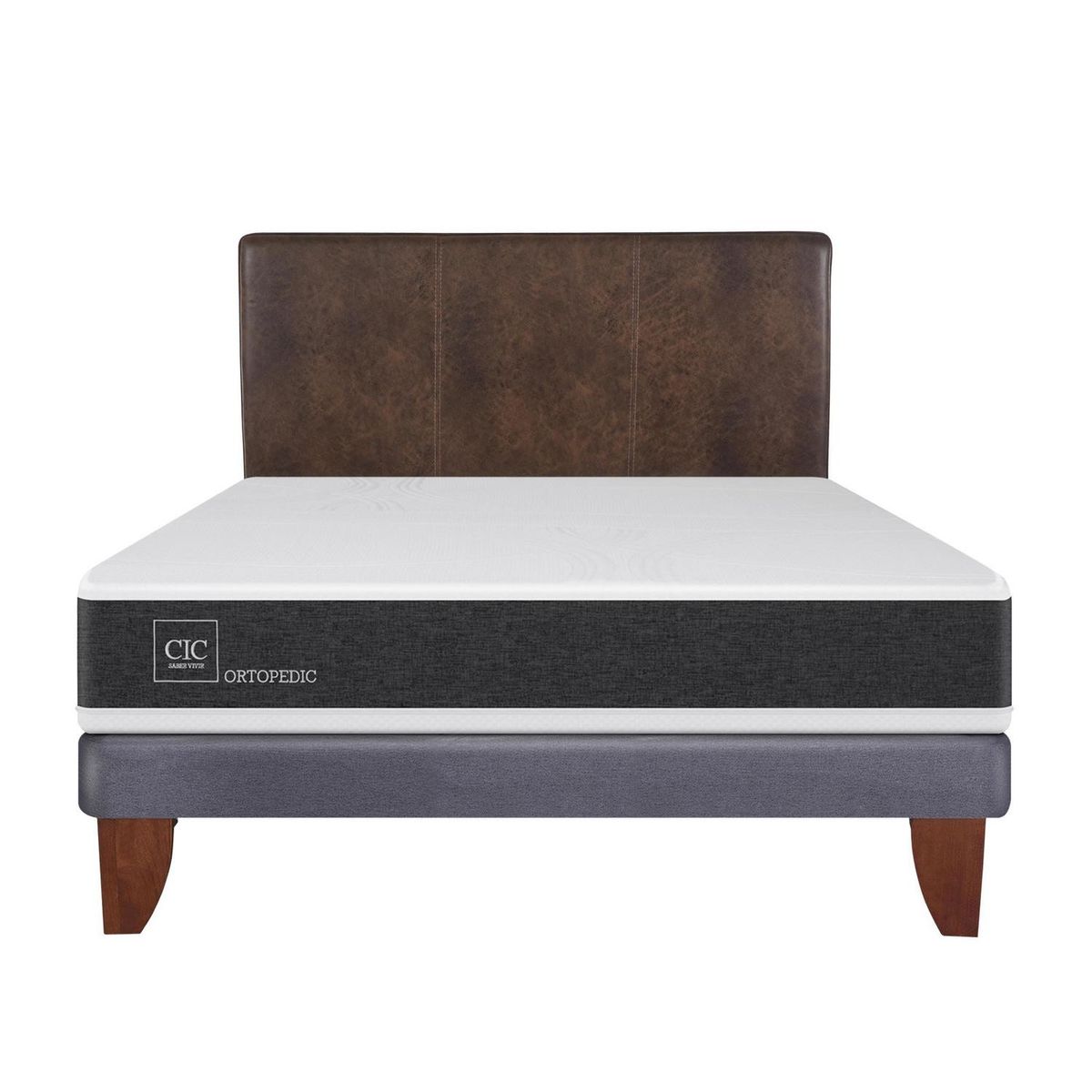 CIC - Cama europea ortopedic 2 plazas bn + respaldo