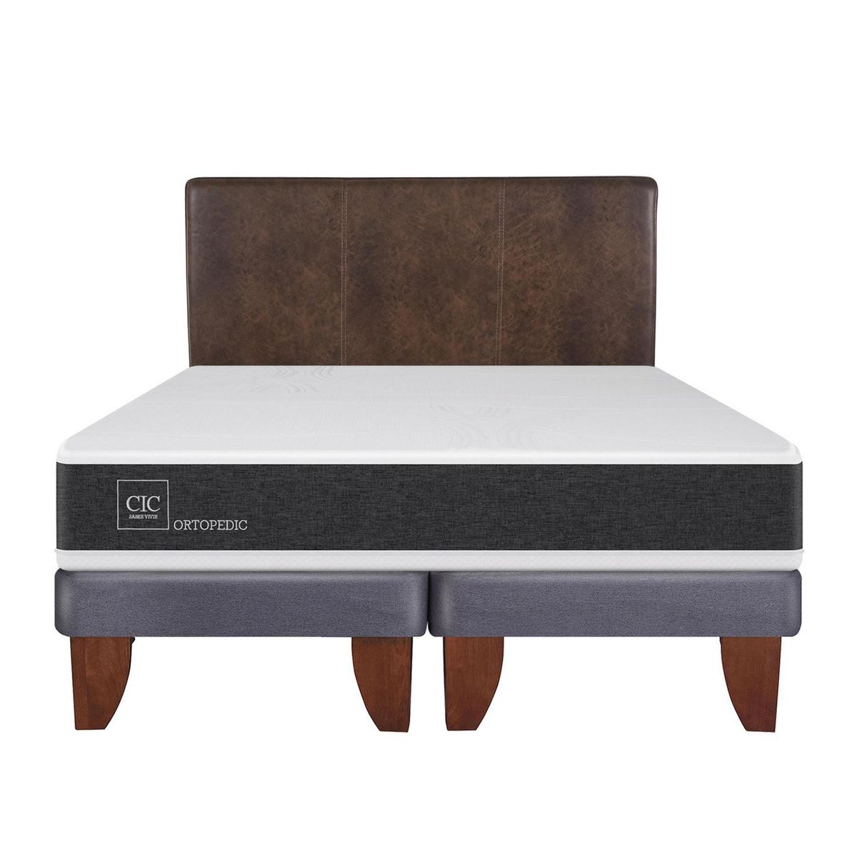 CIC - Cama europea ortopedic king + respaldo
