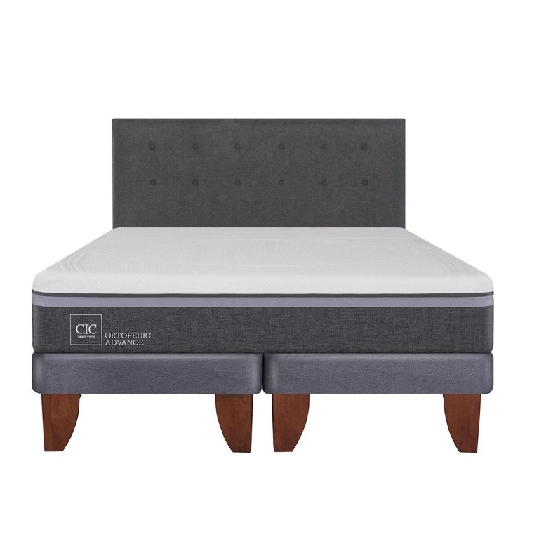 Cama Europea Ortopedic Advance 2 Plazas Bd + Respaldo