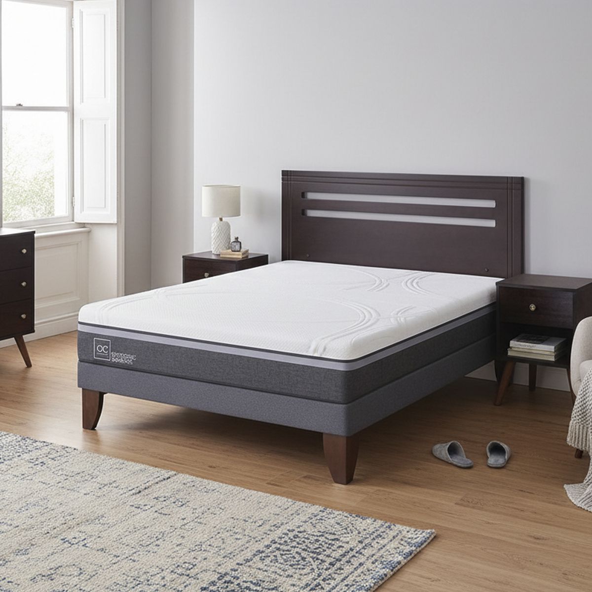 Cama Europea Ortopedic Advance 2 Plazas Bn + Muebles, marca CIC - Foto Principal
