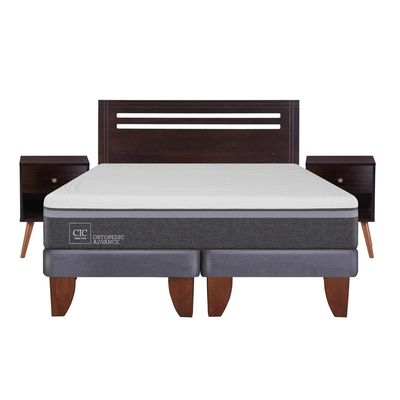 Imagen 2 del producto Cama Europea Ortopedic Advance 2 Plazas Bd + Muebles