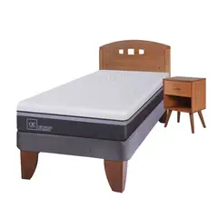 CIC - Cama europea ortopedic advance 1.5 plazas + muebles