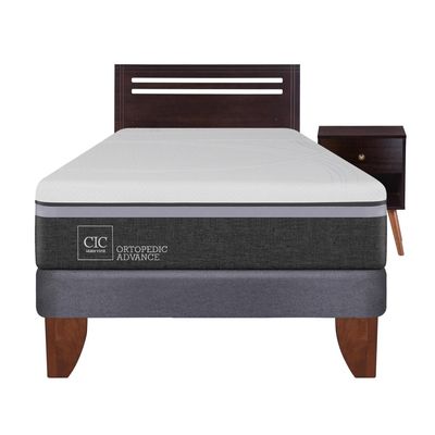 Imagen 2 del producto Cama Europea Ortopedic Advance 1.5 Plazas + Muebles