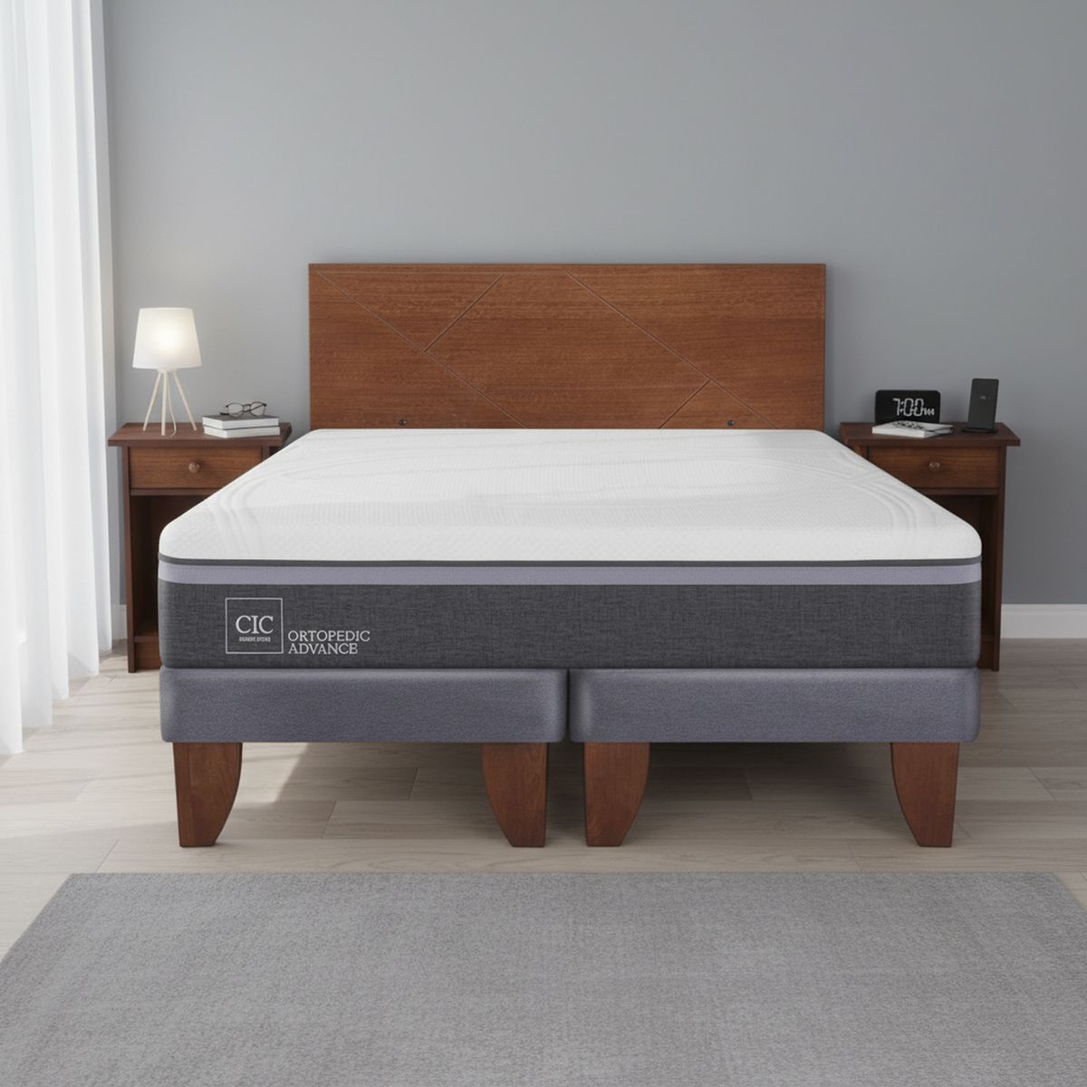 Cama Europea Ortopedic Advance 2 Plazas Bd + Muebles, marca CIC - Foto Principal