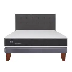 CIC - Cama europea ortopedic 2 plazas bn + respaldo