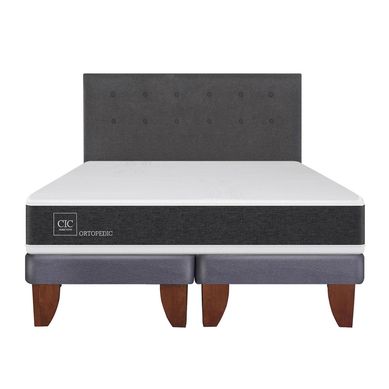 Cama europea  ortopedic 2 plazas bd + respaldo