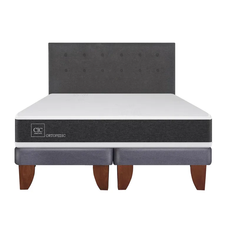 Cama Europea Ortopedic 2 Plazas Bd + Respaldo