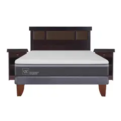 CIC - Cama Europea Ortopedic Advance 2 Plazas Bn + Muebles