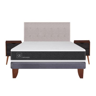 Imagen 2 del producto Cama Europea Ortopedic 2 Plazas Bn + Muebles