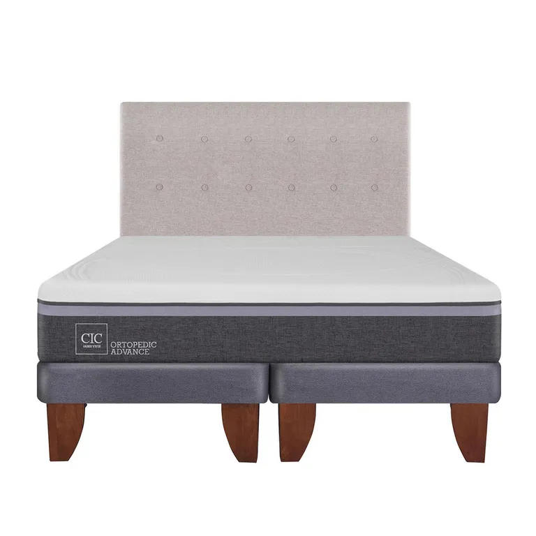 Cama Europea Ortopedic Advance 2 Plazas Bd + Respaldo