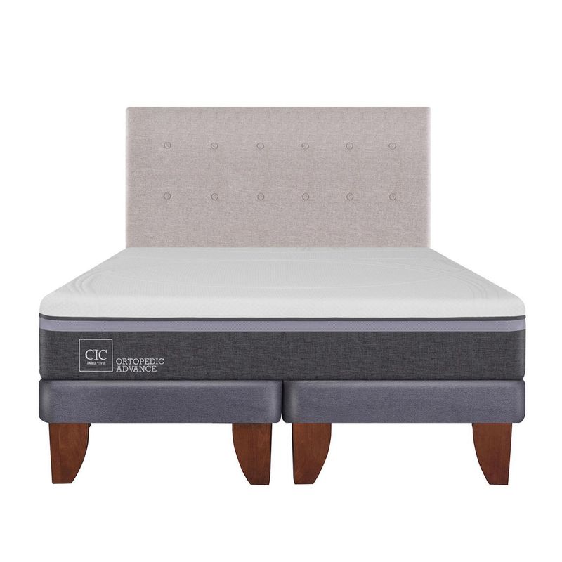 CIC - Cama europea ortopedic advance 2 plazas bd + respaldo