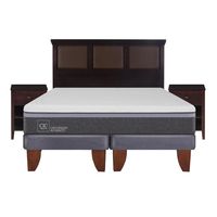 Cama Europea Ortopedic Advance King + Muebles