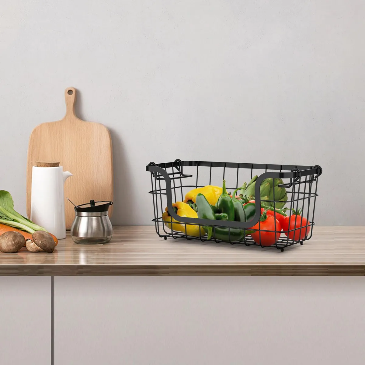 JUST HOME COLLECTION - Canasto metal aplilable