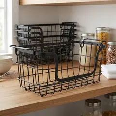 JUST HOME COLLECTION - Canasto metal aplilable