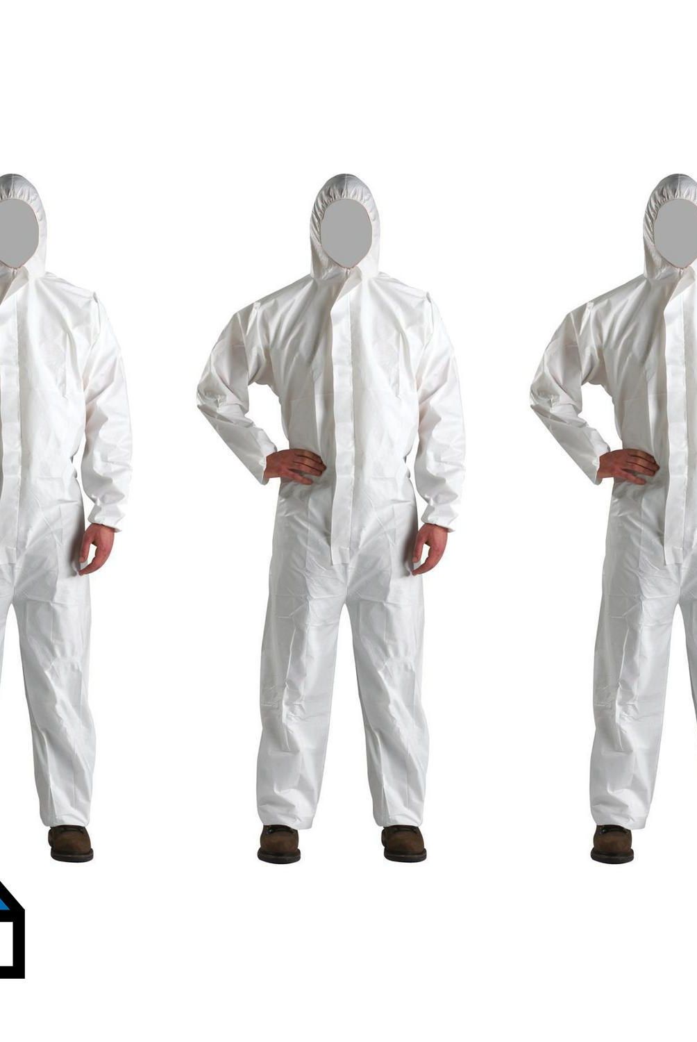 TOPSAFE - Pack 3 overoles desechables blanco XXL microporosos