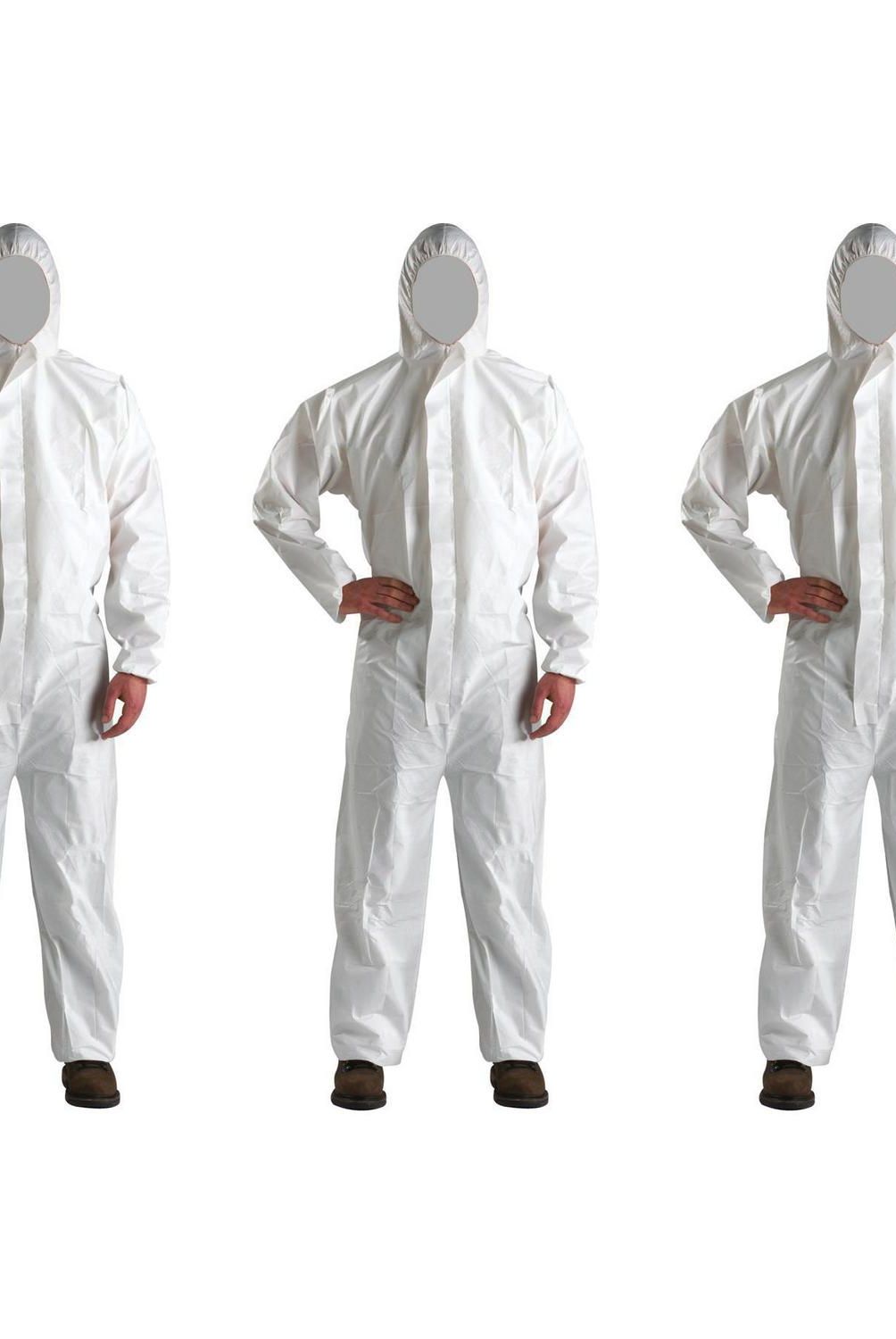 TOPSAFE - Pack 3 overoles desechables blanco XXL microporosos