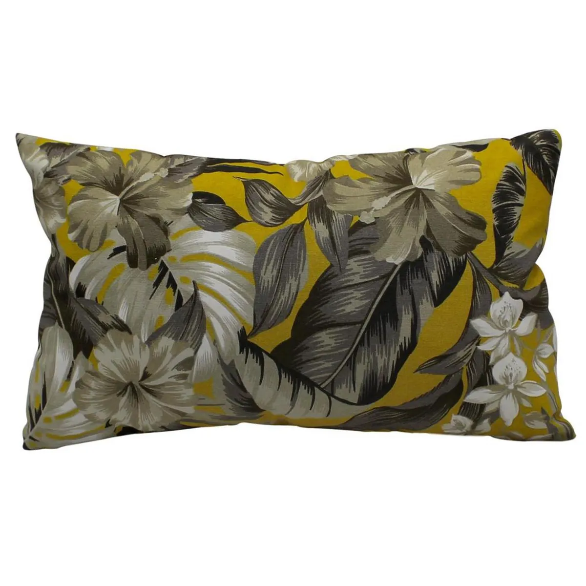 CONCEPT - Cojín flor gris 30x50 cm