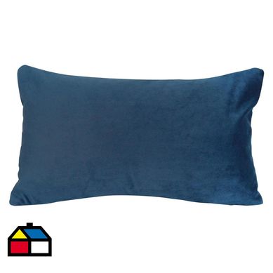 Cojn felpa azul 30x50 cm