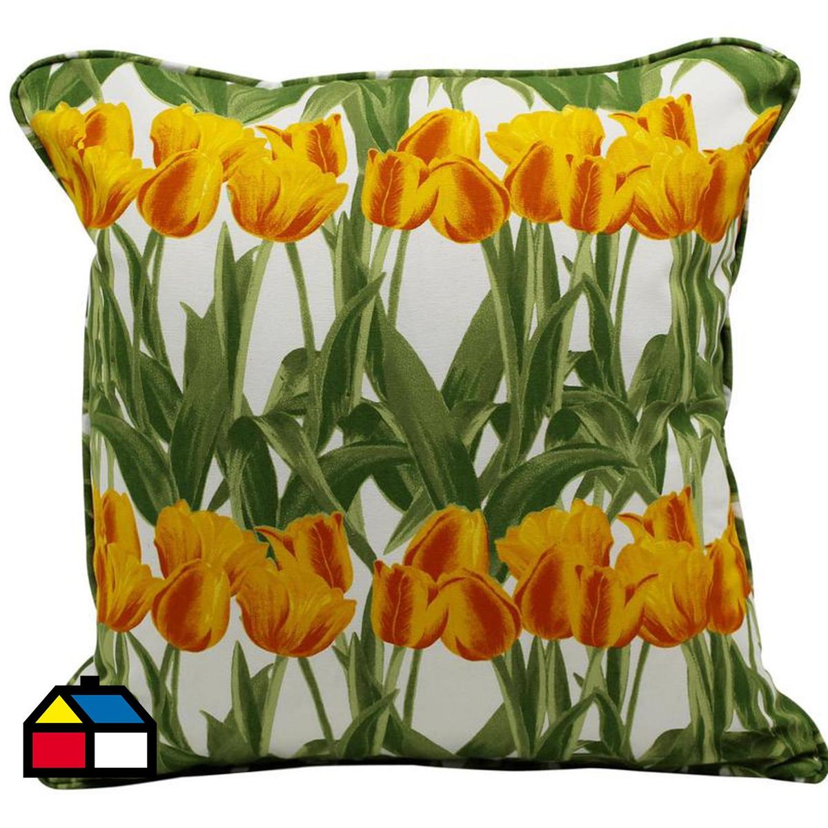 CONCEPT - Cojín jardín amarillo 40x40 cm