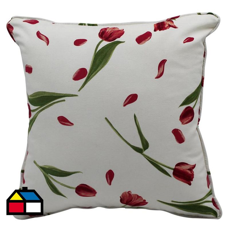 CONCEPT - Cojín tulipán rojo 40x40 cm