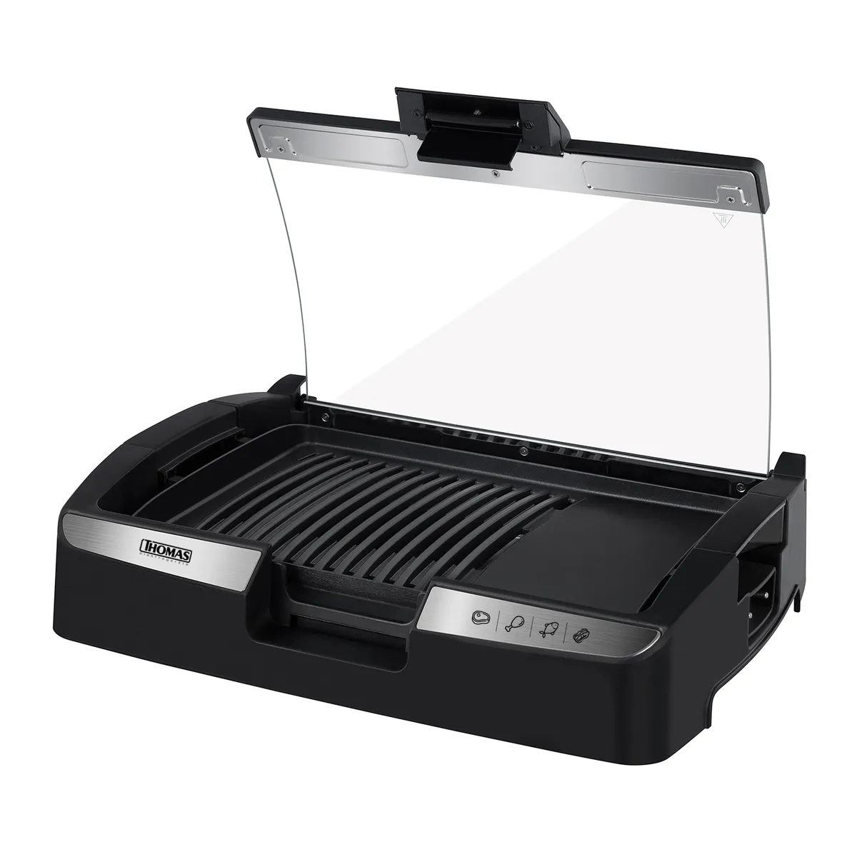 THOMAS - Parrilla Eléctrica 1500 W Negro TH-224