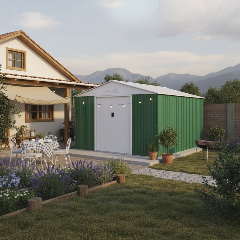 SIGNET - Bodega de Jardín Archer E Verde 319x277x202 cm