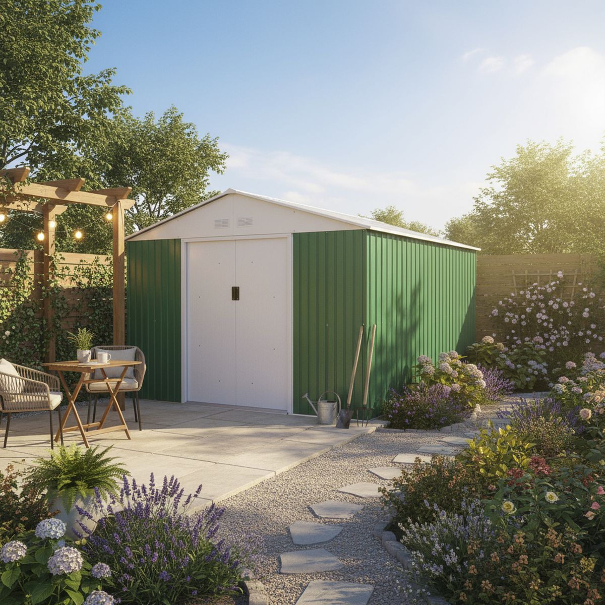 SIGNET - Bodega de jardín metal 340x382x210 cm