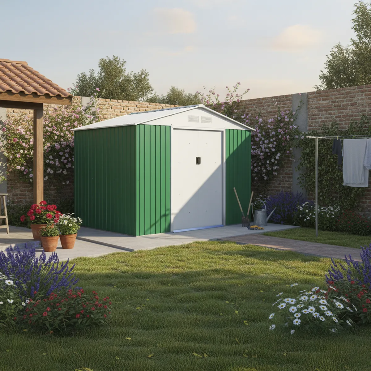 SIGNET - Bodega de jardín metal 277x191x202 cm